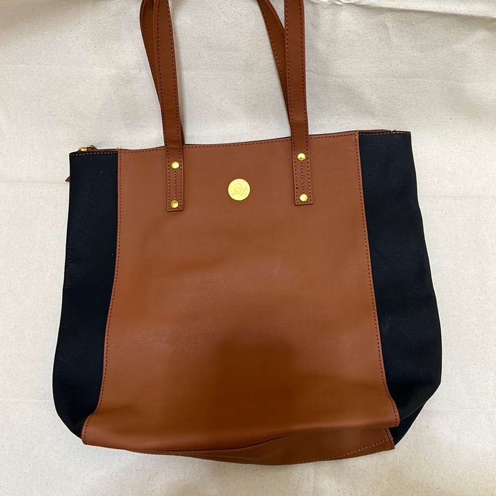 Joy Mangano Leather Tote- new